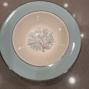 Sevron blue lace dessert bowls